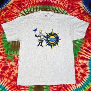 DEADSTOCK Vintage 90s National Trailways System T-Shirt LARGE